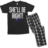 She'll Be Right New Zealand Slang T Shirt Men's T-shirt Pajama Set | Artistshot