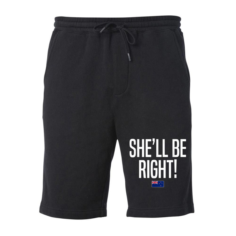 She'll Be Right New Zealand Slang T Shirt Fleece Short by xq8pjbeamer | Artistshot