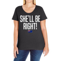 She'll Be Right New Zealand Slang T Shirt Ladies Curvy T-shirt | Artistshot