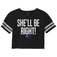 She'll Be Right New Zealand Slang T Shirt Scorecard Crop Tee | Artistshot