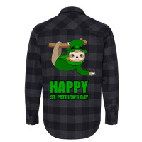 Irish Sloth Happy St Patricks Day Gift Kids Ireland Flannel Shirt | Artistshot