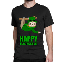 Irish Sloth Happy St Patricks Day Gift Kids Ireland Classic T-shirt | Artistshot