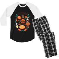 Saturnalia Feast Men's 3/4 Sleeve Pajama Set | Artistshot