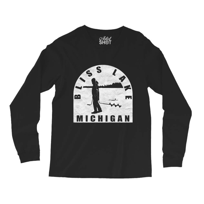 Hot Trend Bliss Lake Ice Fishing Michigan Long Sleeve Shirts | Artistshot