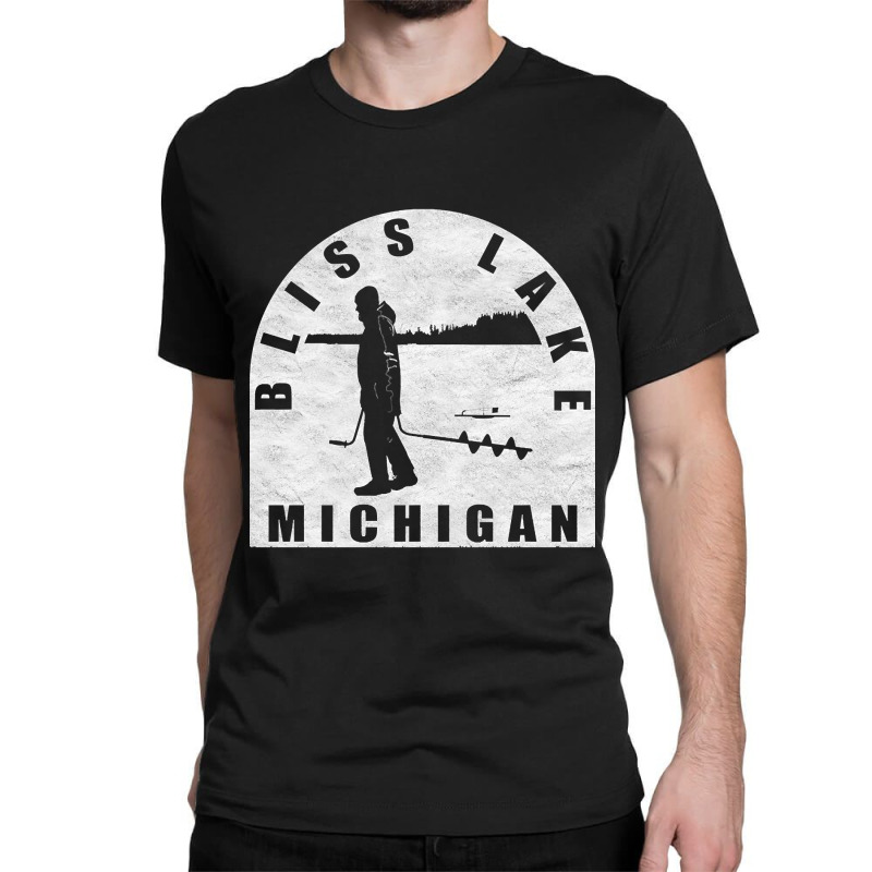 Hot Trend Bliss Lake Ice Fishing Michigan Classic T-shirt | Artistshot