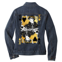 Hot Trend Cardan King Of Hearts Ladies Denim Jacket | Artistshot