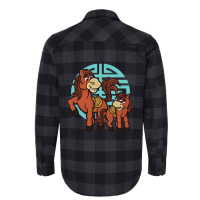 Limited Edition Cartoon Horse I Stallion I Kids Horse Flannel Shirt | Artistshot