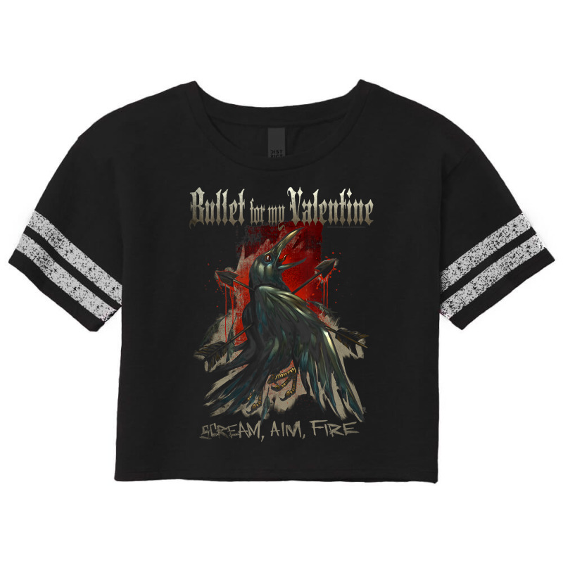 Bullet For My Valentine – Scream Aim Fire Crow Scorecard Crop Tee by Iribe890 | Artistshot