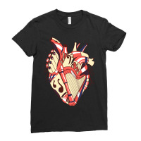 Hot Trend Choco Retro No 2 Musical Heart Ladies Fitted T-shirt | Artistshot