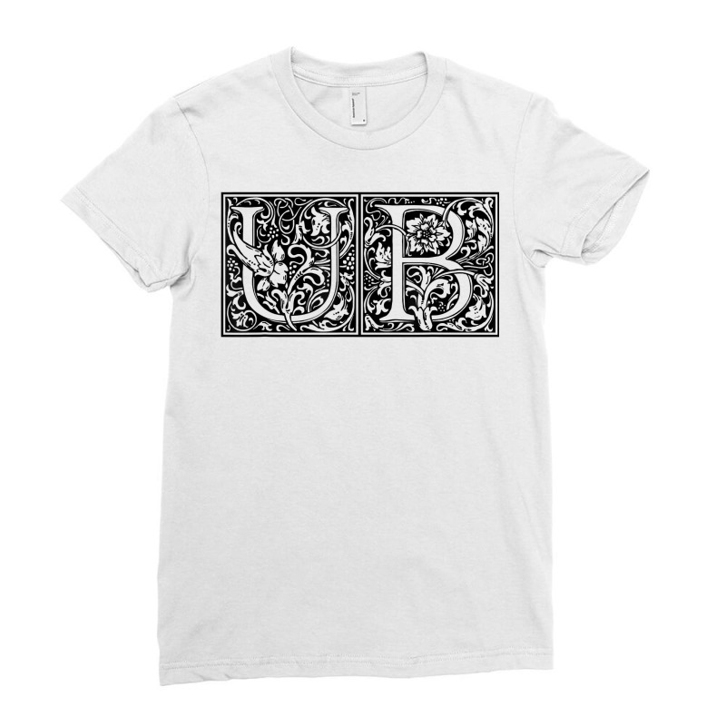 Ub   Initials U B Name Surname Onomastics Onomatology T Shirt Ladies Fitted T-Shirt by katheleenweb0 | Artistshot