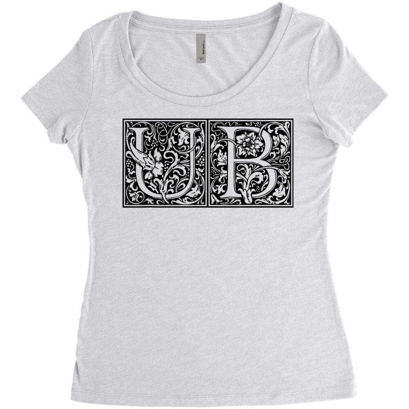 Ub   Initials U B Name Surname Onomastics Onomatology T Shirt Women's Triblend Scoop T-shirt by katheleenweb0 | Artistshot