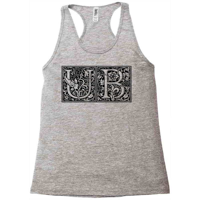 Ub   Initials U B Name Surname Onomastics Onomatology T Shirt Racerback Tank by katheleenweb0 | Artistshot