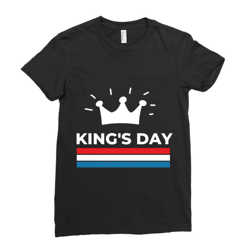 Kingsday Koningsdag Ladies Fitted T-Shirt by KENNETHPACLING | Artistshot