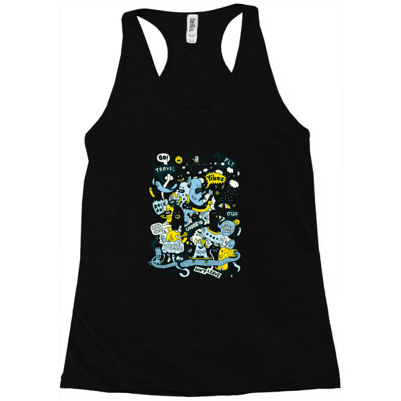 Travel Time Racerback Tank by CHRISTIANKSON | Artistshot