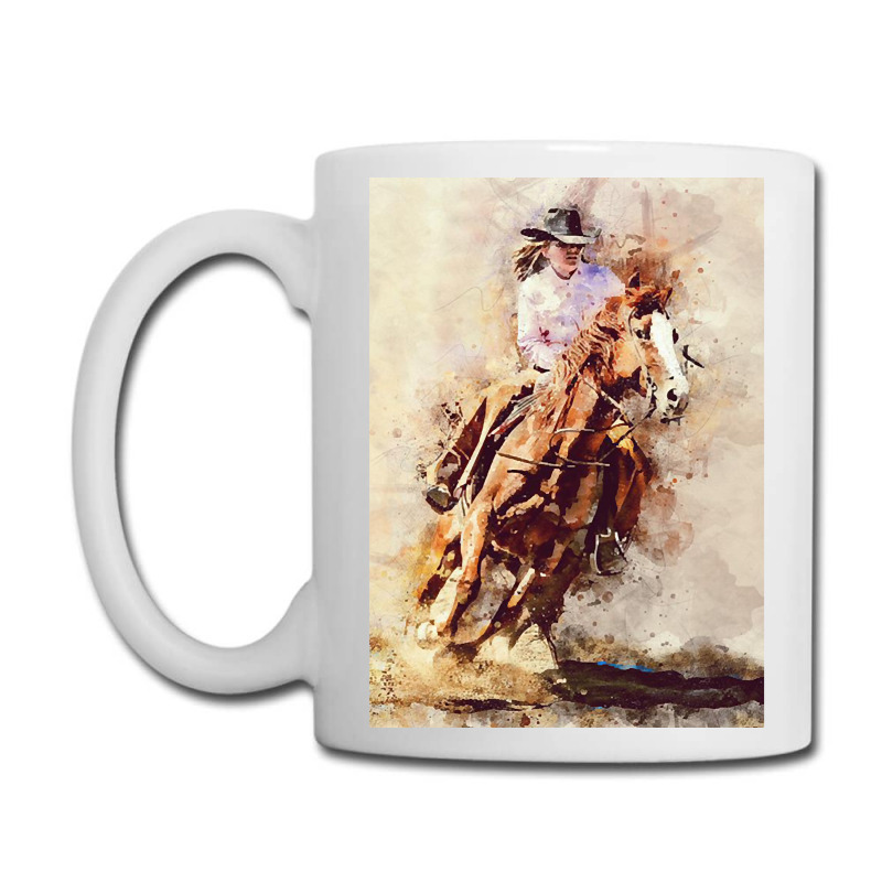 Hot Trend Cowgirl  Rides Galloping Horse Coffee Mug | Artistshot