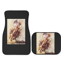 Hot Trend Cowgirl  Rides Galloping Horse Full Set Car Mats | Artistshot