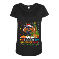 American Football Player Hippopotamus Animal Patriotic Hippo Maternity Scoop Neck T-shirt | Artistshot