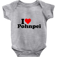 I Love Heart Pohnpei Micronesia T Shirt Baby Bodysuit | Artistshot