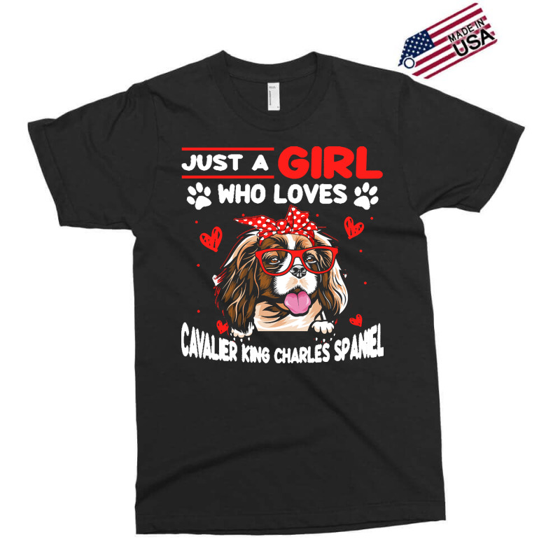 Just A Girl Who Loves Dogs T  Shirt Vintage Just A Girl Who Love Caval Exclusive T-shirt | Artistshot