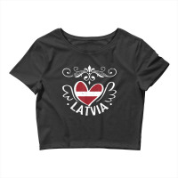 Latvia Latvia Latvija States Latvians T Shirt Crop Top | Artistshot