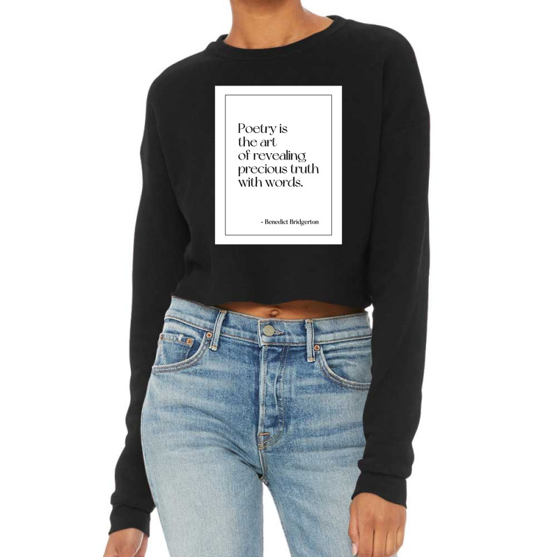 Best Benedict Bridgerton Quotes Cropped Sweater by Jessica D Walker | Artistshot