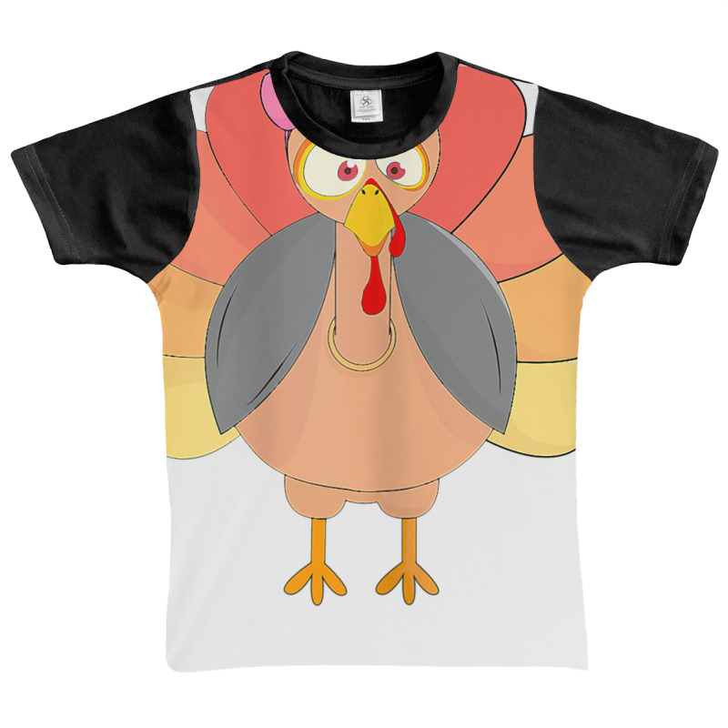 Turkey Pilgrim Cute Thanksgiving Pink Headband Women Graphic Youth T-shirt by Kenneth123 | Artistshot