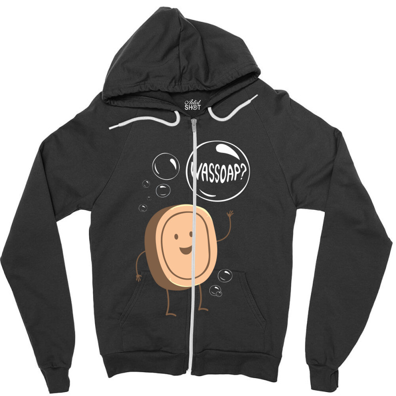 Wassoap Zipper Hoodie | Artistshot