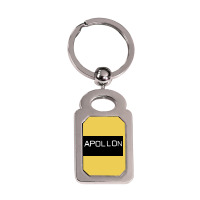 Apollon White The Rain Poster (1) Silver Rectangle Keychain | Artistshot