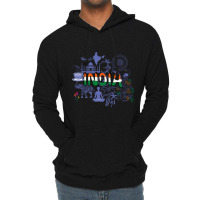 Welcome To India- Purple Lightweight Hoodie | Artistshot