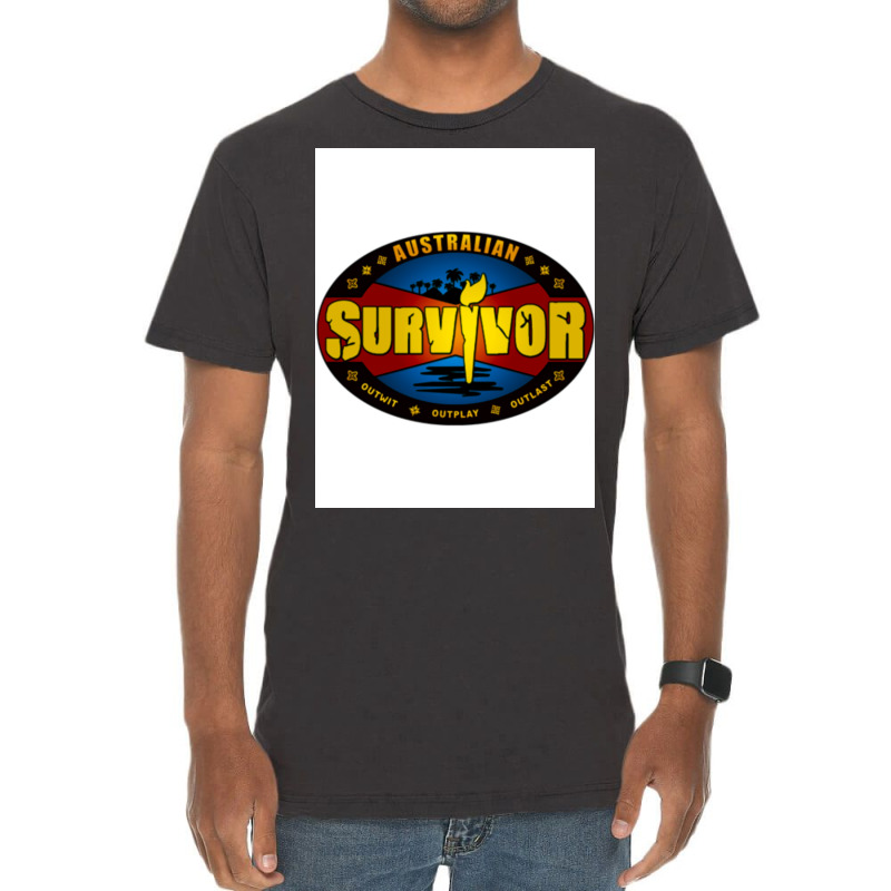 Australian Survivor Last Man Standing Poster Summer (1) Vintage T-Shirt by schuithelded | Artistshot