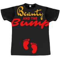Womens Beauty And The Bump Graphic T-shirt | Artistshot