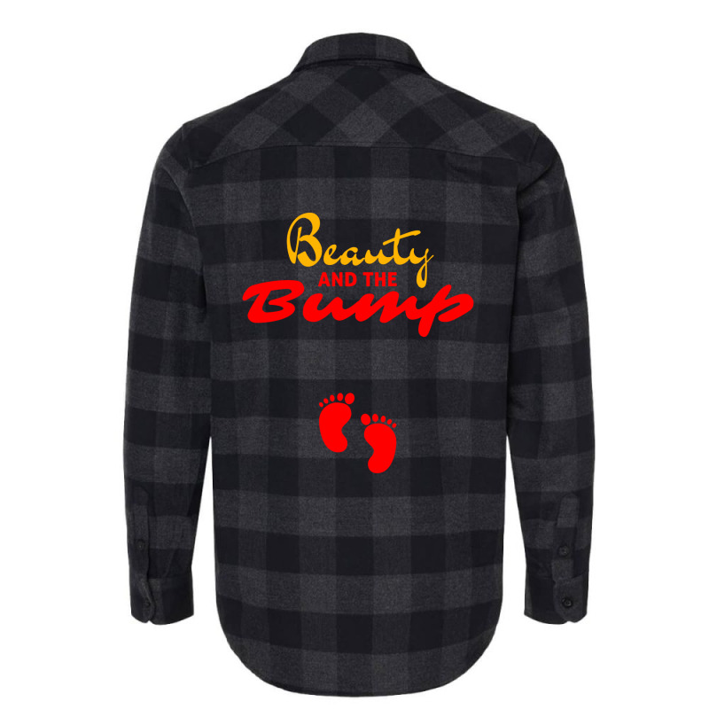 Womens Beauty And The Bump Flannel Shirt | Artistshot