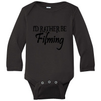 Filming Films Director Actor Actress Spectator Cinema Television Strea Long Sleeve Baby Bodysuit | Artistshot