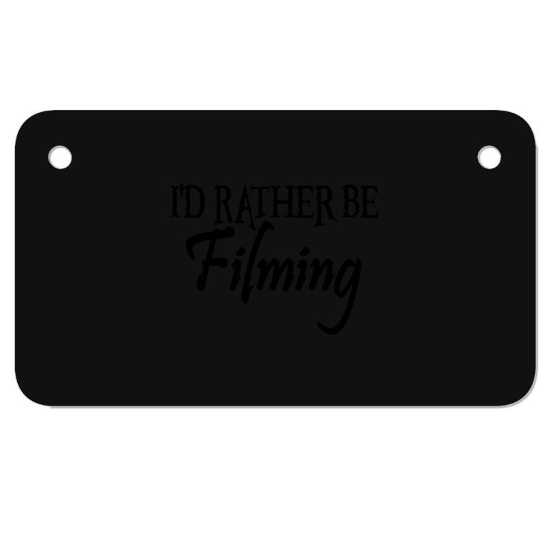 Filming Films Director Actor Actress Spectator Cinema Television Strea Motorcycle License Plate | Artistshot