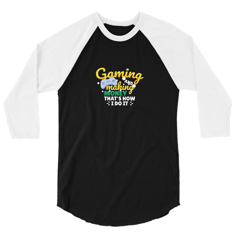 E-gamer Bitcoin Crypto Games Investor Gaming 3/4 Sleeve Shirt | Artistshot