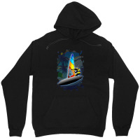 Windsurfer On Ocean Waves Unisex Hoodie | Artistshot