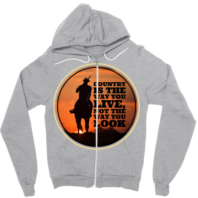 Cowboy Advice Country Life Classic Tshirt Nostalgia Zipper Hoodie by ciklercalaim3 | Artistshot