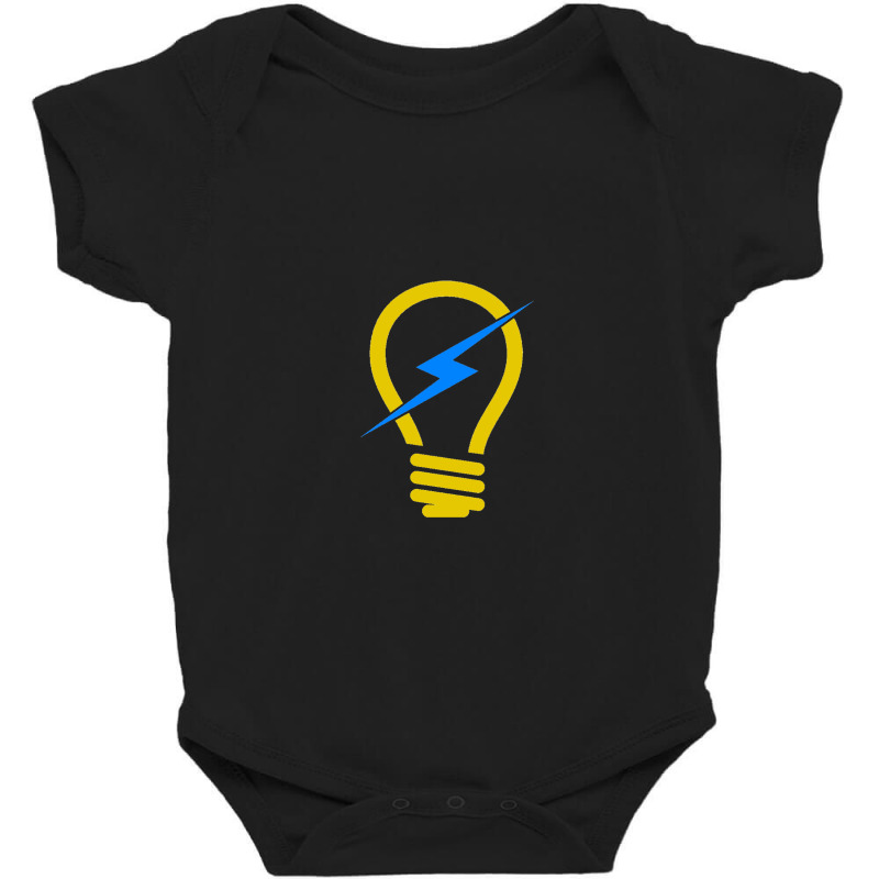 Lightbulb Funny Baby Bodysuit by saptawnt | Artistshot