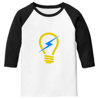 Lightbulb Funny Youth 3/4 Sleeve | Artistshot