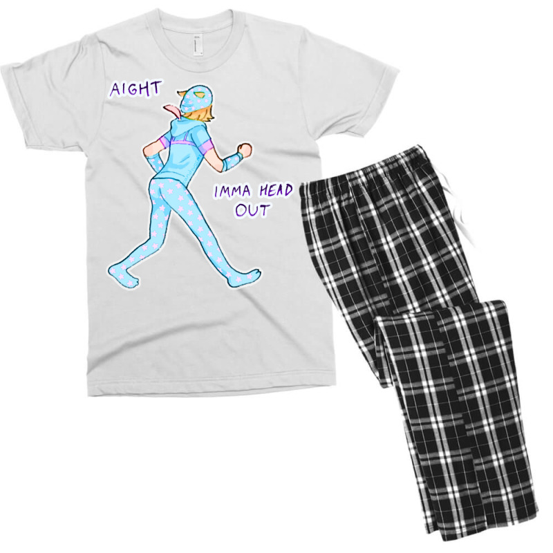 Aight Classic Tshirt Red Men's T-shirt Pajama Set | Artistshot