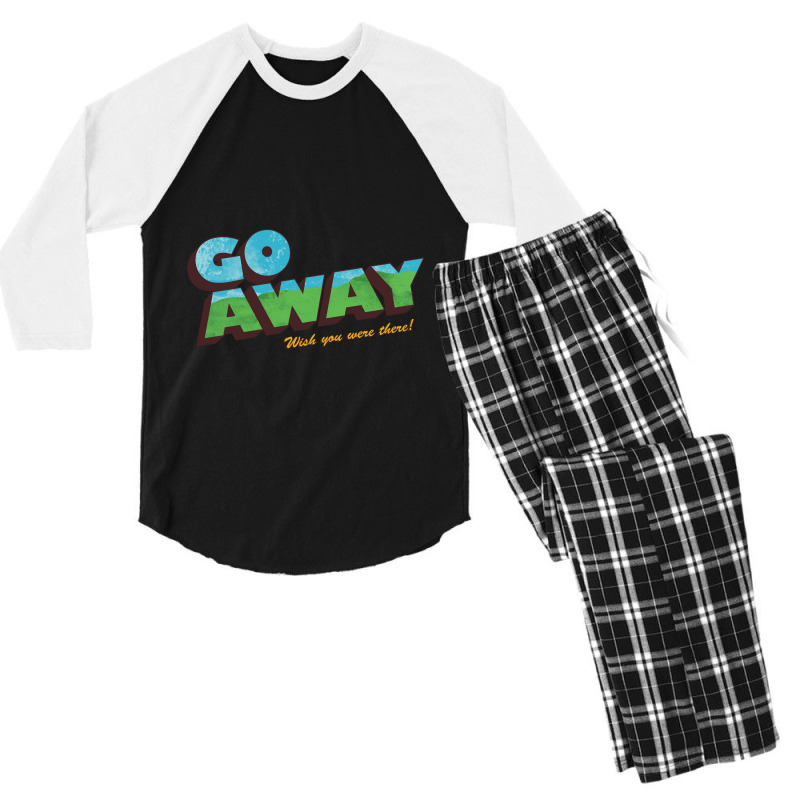 Wish You Were There! Men's 3/4 Sleeve Pajama Set | Artistshot