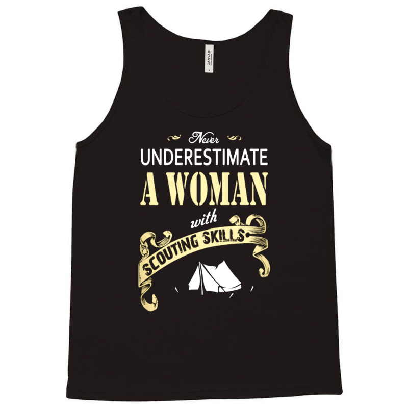 Woman With Scouting Skills Tank Top | Artistshot