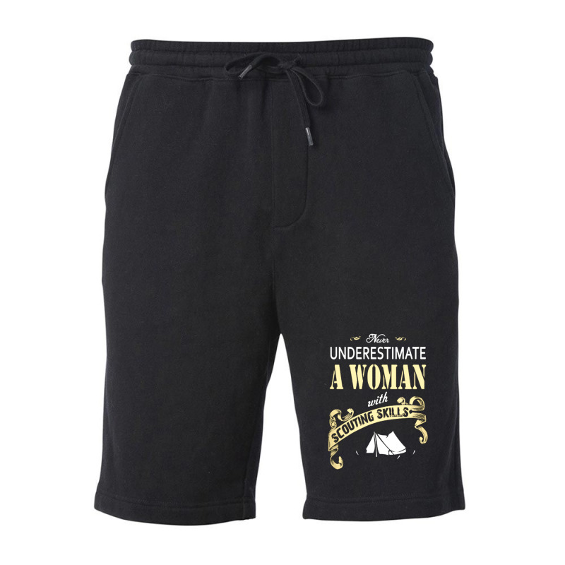 Woman With Scouting Skills Fleece Short | Artistshot