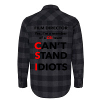 Film Director   Vintage E Flannel Shirt | Artistshot