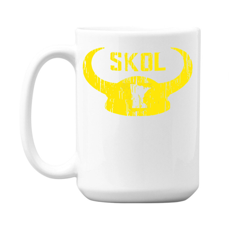 Skol Shirt Nordic Scandinavian Warrior Viking Helmet T Shirt 15 Oz Coffee Mug | Artistshot