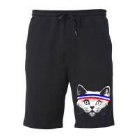 Workout Kitty Fleece Short | Artistshot