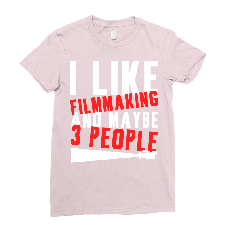 Filmmaker Movie Director   Blue Green Ladies Fitted T-Shirt by masieenezcani | Artistshot