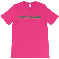 Beach Cowboy Green Vintage Lettering Classic Tshirt Cool T-shirt | Artistshot