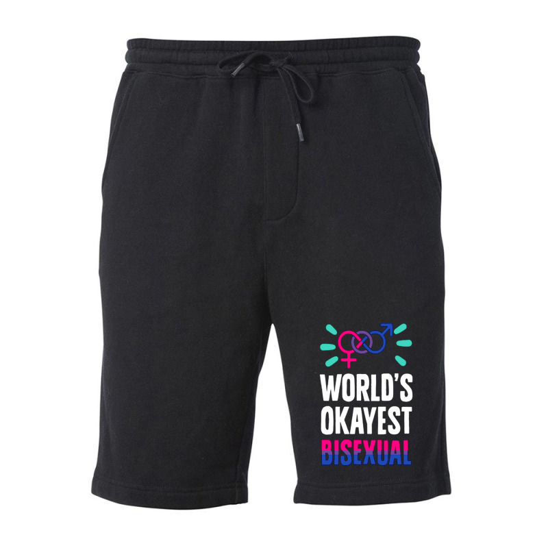 World's Okayest Bisexual Fleece Short | Artistshot