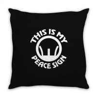 This Is My Peace Sign Throw Pillow | Artistshot